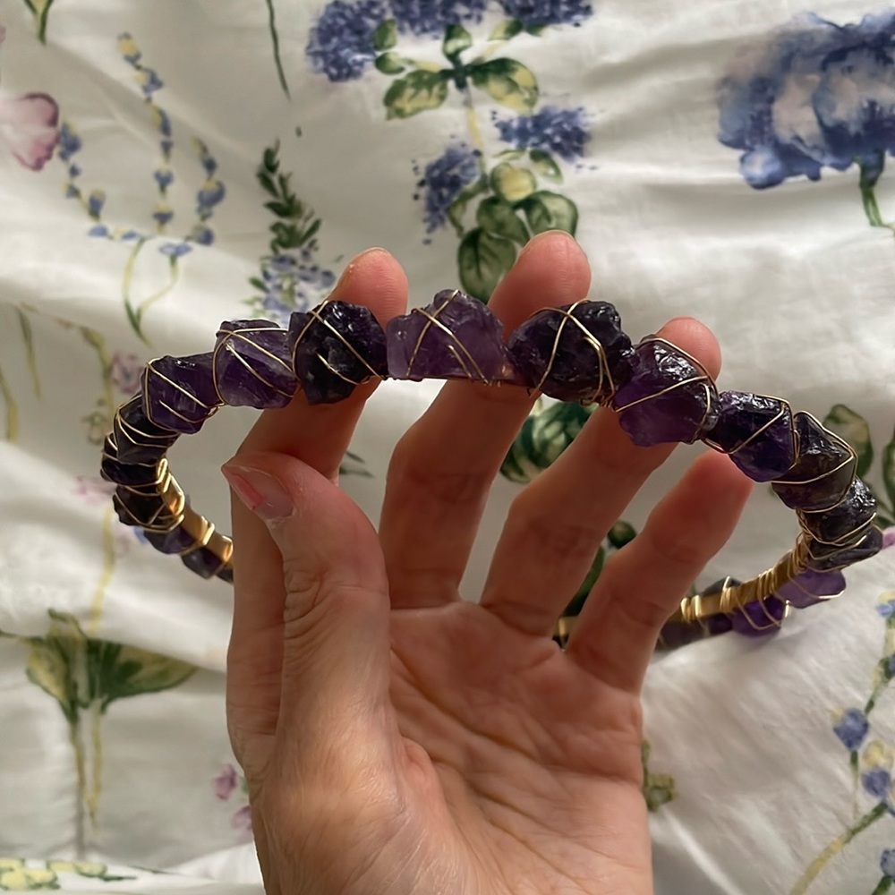 Amethyst headband